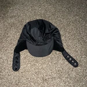 Elegant Vintage OG Black Stylish Black Cozy Warm Trapper Winter Hat